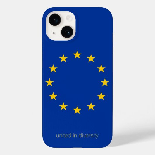 "United In Diversity" EU vlag Europese Unie Case-Mate iPhone Case (Achterkant)
