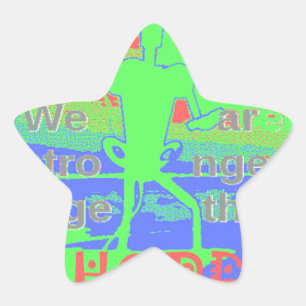 United in Hope: samen sterker - Vibrant USA Ster Sticker