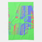 United in Hope: samen sterker - Vibrant USA Theedoek (Verticaal)