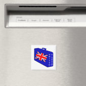 United Kingdom Blue Luggage Magneet (Insitu (Vaatwasser))