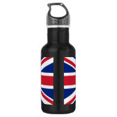 United Kingdom Flag Liberty Bottle Waterfles (Achterkant)