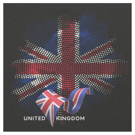 United Kingdom Flag Stof (Close Up)