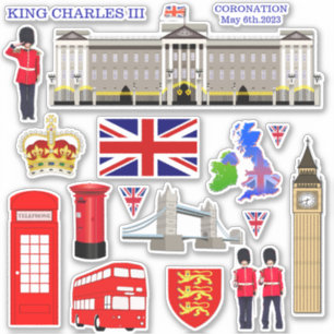 United Kingdom Souvenir Contour Sticker