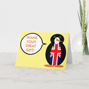 United Kingdom Talking Ms. Penguin Bedankkaart