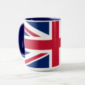United Kingdom Union Jack Flag Personalized Mug (Devant gauche)