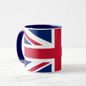 United Kingdom Union Jack Flag Personalized Mug Mok (Voorkant links)