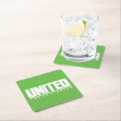 United Laboratories Drink Coasters Vierkante Kartonnen Onderzetter (Insitu)