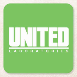 United Laboratories Drink Coasters Vierkante Kartonnen Onderzetter
