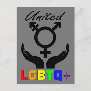 United LGBTQ+ LGBTQ+ Pride Carte postale