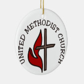 United Methodist Church Keramisch Ornament (Rechts)