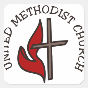 United Methodist Church Vierkante Sticker