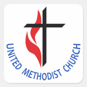 United Methodist Vierkante Sticker
