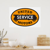 United Motors Service-teken Poster (Keuken)