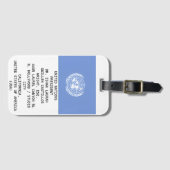 UNITED NATIONS BAGAGELABEL (Voorkant (horizontaal))