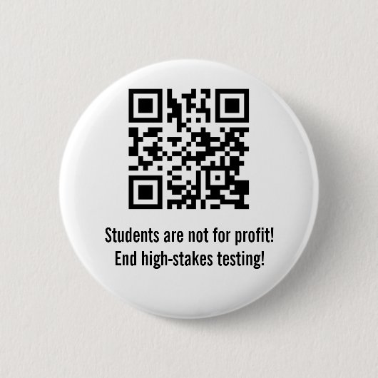 United Opt Out QR-Button Ronde Button 5,7 Cm (Voorkant)