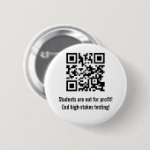 United Opt Out QR-Button Ronde Button 5,7 Cm (Voorkant /achterkant)