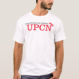 United Parents for Children News Male Whit T-Shirt