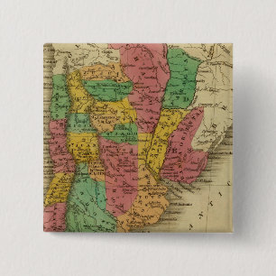 United Provinces, Chili, Patagonia Vierkante Button 5,1 Cm
