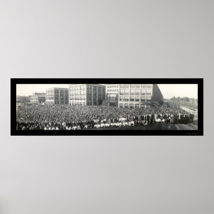 United Shoe Beverly MA Photo 1911 Poster