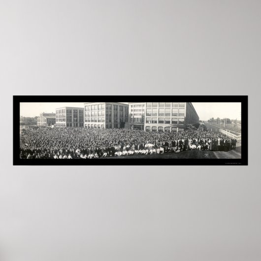 United Shoe Beverly MA Photo 1911 Poster (Voorkant)