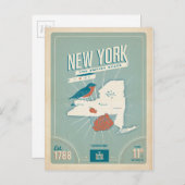 United State Map Briefkaart (Voorkant / Achterkant)