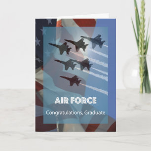 United States Air Force Afstuderen Jets Salute Kaart
