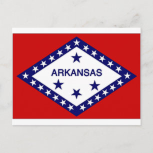 United States Arkansas Flag Briefkaart