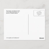 United States Bill of Rights Briefkaart (Achterkant)