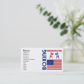 United States Boxin Visitekaartje (Staand voorkant)