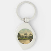 United States Capitol from Library Steps Date 1898 Sleutelhanger (Voorkant)