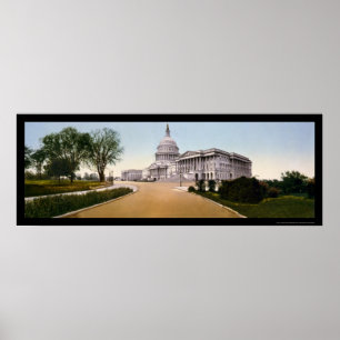 United States Capitol in Washington, DC 1898 Poster