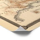 United States Census maps, 1870 Poster (Hoek)