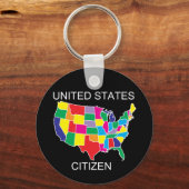 United States Citizen sleutelhanger (Voorkant)