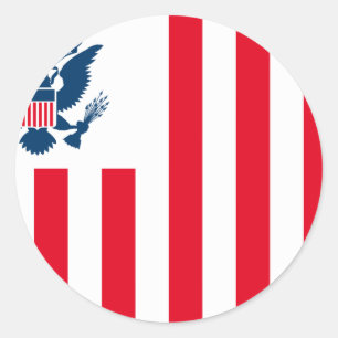 United States Customs Service, Amerikaanse vlag Ronde Sticker