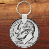 United States Dime Sleutelhanger. Sleutelhanger (Voorkant)