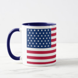 United States Flag Custom Mug - Flag of USA Mok