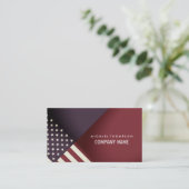 United States Flag Design Visitekaartje (Staand voorkant)