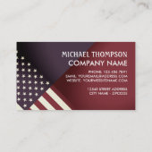 United States Flag Design Visitekaartje (Achterkant)