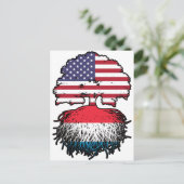 United States Flag Roots Briefkaart (Staand voorkant)