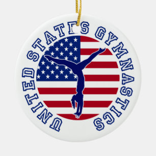 United States Gymnastics Keramisch Ornament