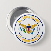 United States Maagdeneilanden Ronde Button 7,6 Cm (Voorkant /achterkant)