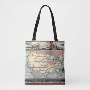 United States Map Ship the Skyway via Air Express Draagtas
