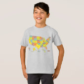 United States Map T-Shirt (Voorkant volledig)
