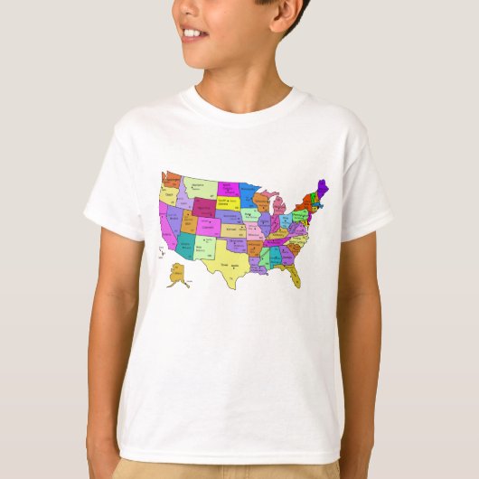 United States Map T-Shirt (Voorkant)