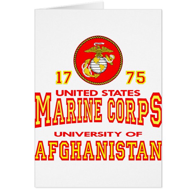 United States Marine Corps University Afghanistan (Devant)
