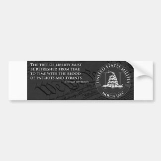 United States Militia Bumpersticker