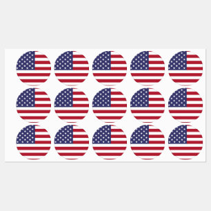 United States of America Sticker Labels