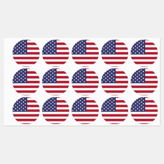 United States of America Sticker Labels