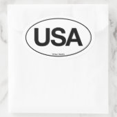 United States Oval Ovale Sticker (Tas)