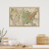 United States Population Density, 1890 Poster (Keuken)